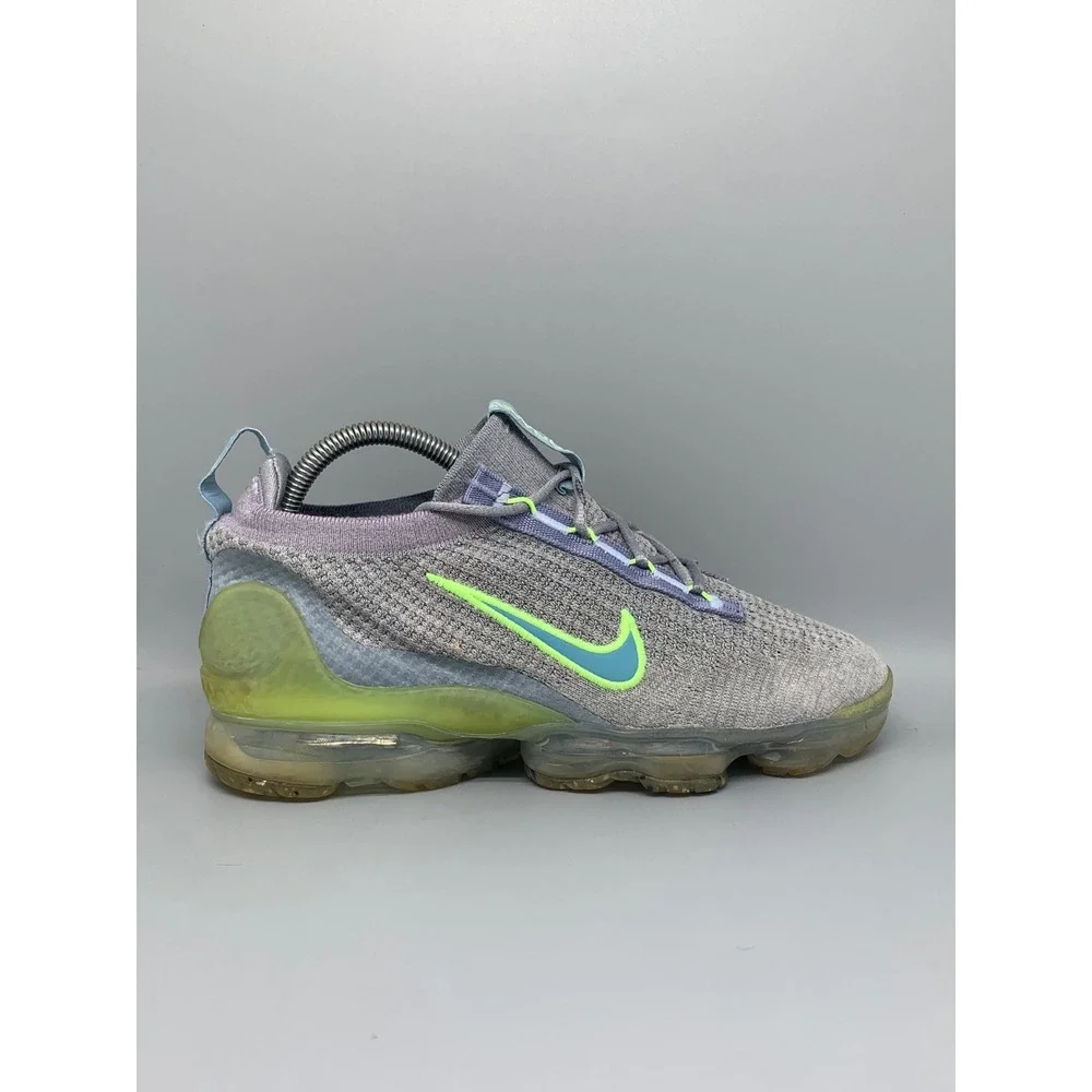 Nike Air Vapormax 2021‎ FK Grey Lime Running Shoes DB1550-003 Women's Sz 8.5